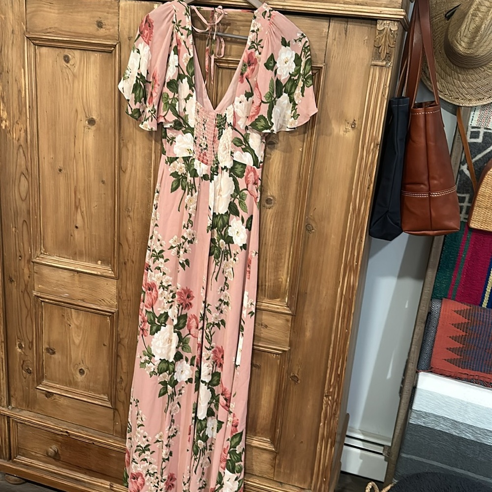 Reformation Pink Floral Maxi Dress - Picture 6 of 8
